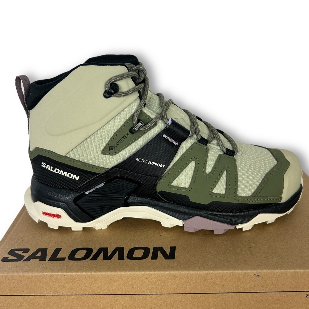 NEW Salomon X Ultra 4 Mid GTX Gore Tex Womens 10.5 (EU 43.33) Hiking Boots Green